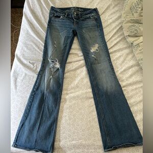 American Eagle Outfitters Artist Low Rise Skinny Flare Jeans